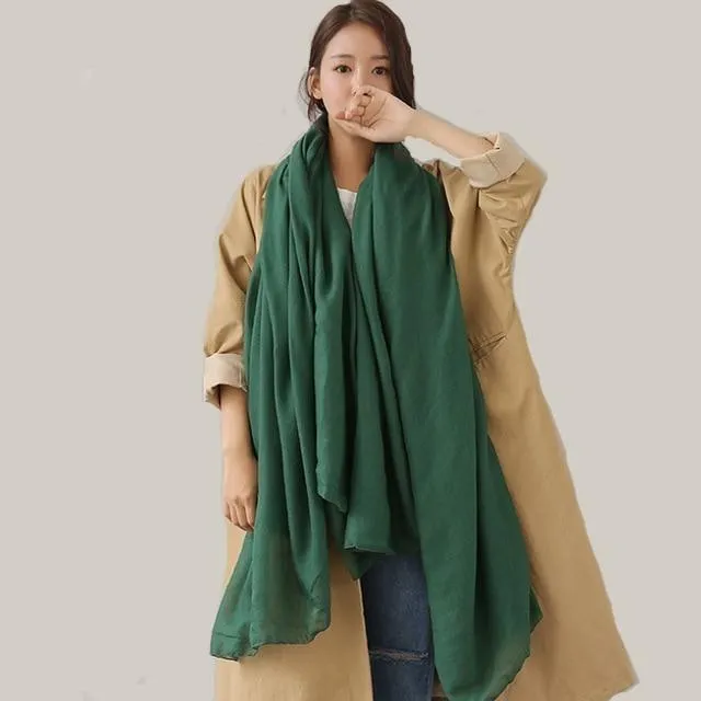 Pure Colours Oversized Shawls