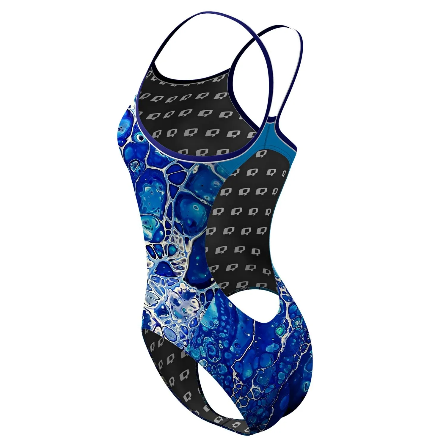 Salty Seas Skinny Strap Swimsuit