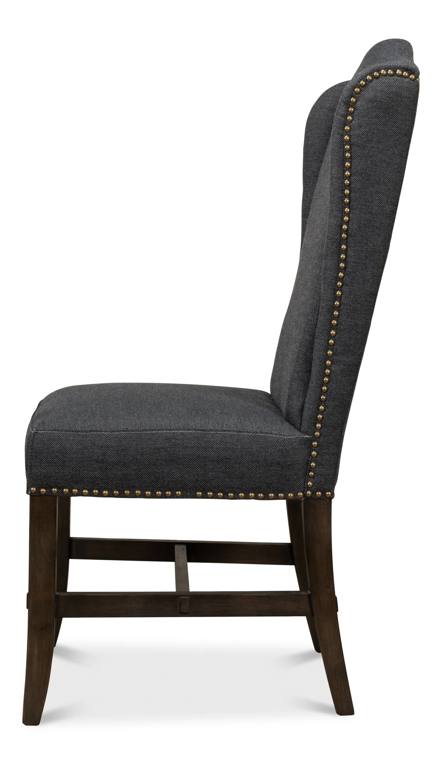 Sarreid - Black High Back Dining Chair - Black - Traditional - set of 2