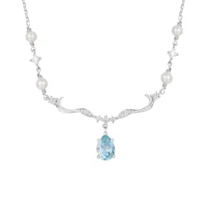 Seabreeze Serenity Blue Topaz Necklace