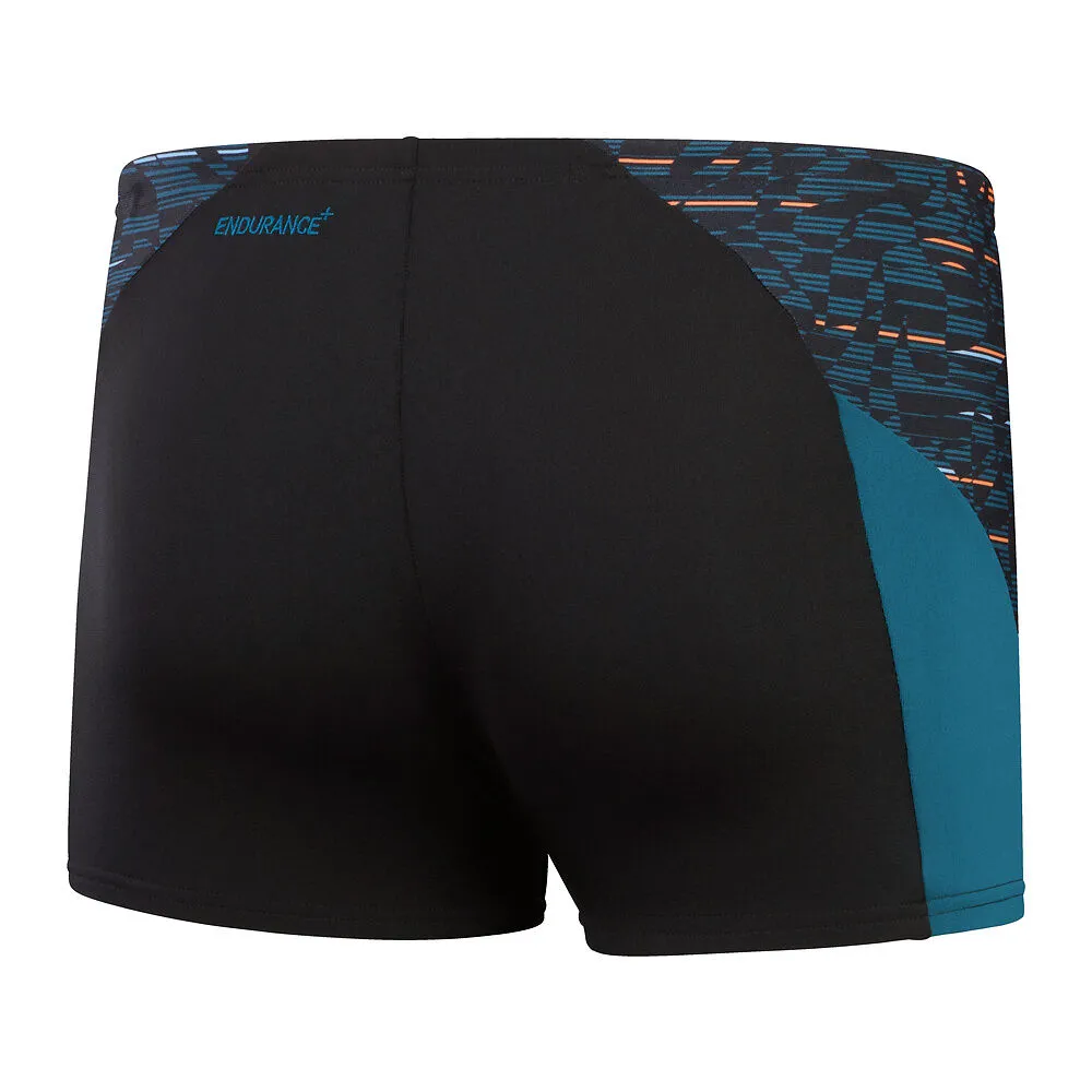 Speedo Mens End  Max Splice Jammer Black/Dark Teal