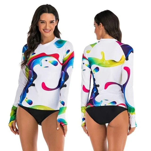 Stylish Lady's Long-sleeve Swimsuit