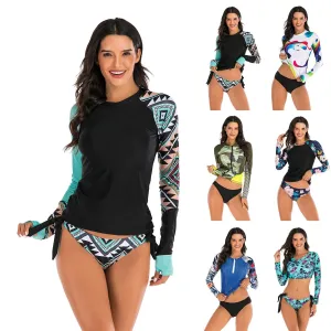 Stylish Lady's Long-sleeve Swimsuit