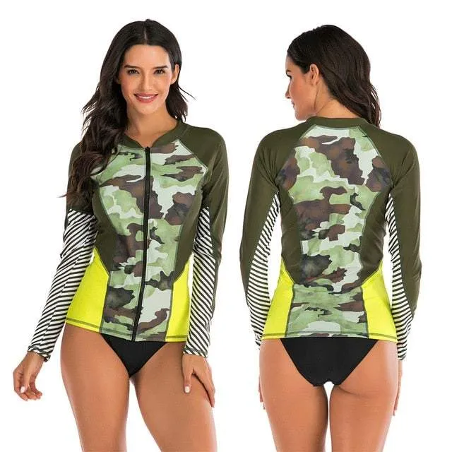 Stylish Lady's Long-sleeve Swimsuit