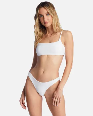 Tanlines Zoe Crop Bikini Top - White