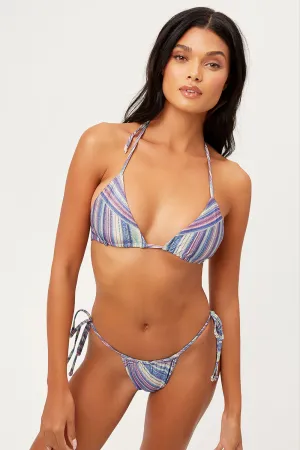 Tia Triangle Bikini Top - Shimmy Blue