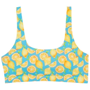 Women's Scoop Neck Bikini Top | "Lemons"