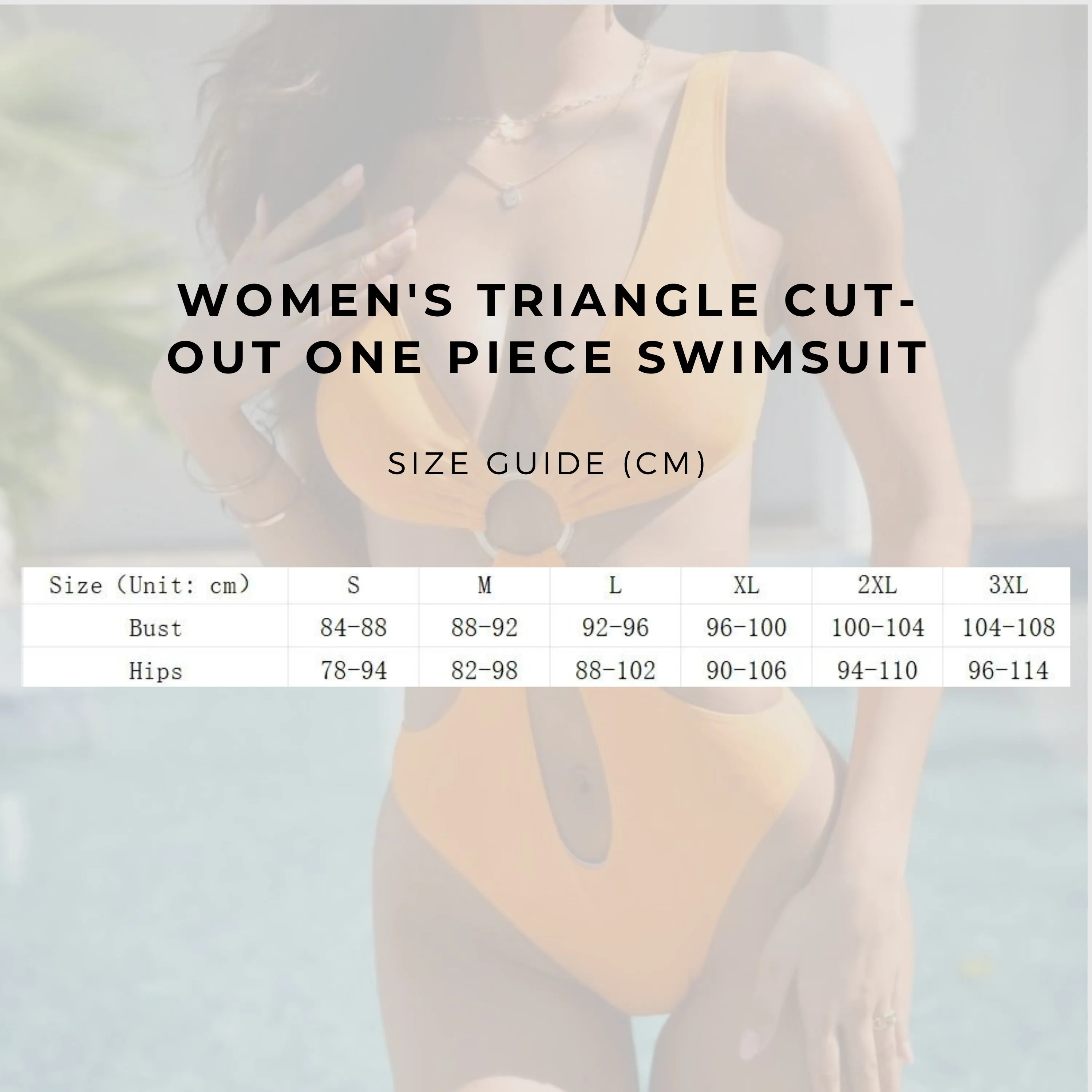 Women's Triangle Cut-Out One Piece Swimsuit