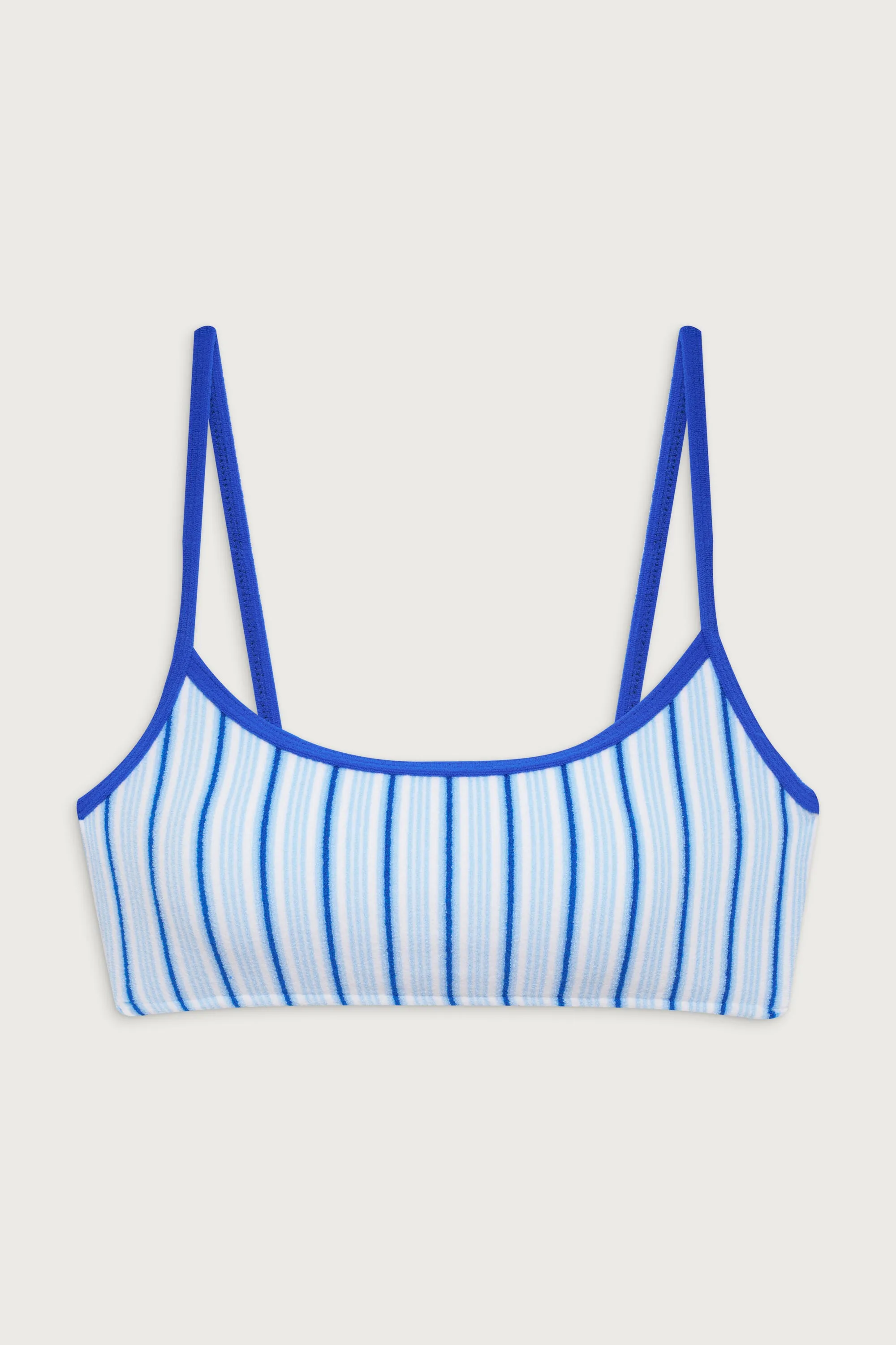 x DJERF AVENUE Bay View Bralette Bikini Top - Seaside Stripe