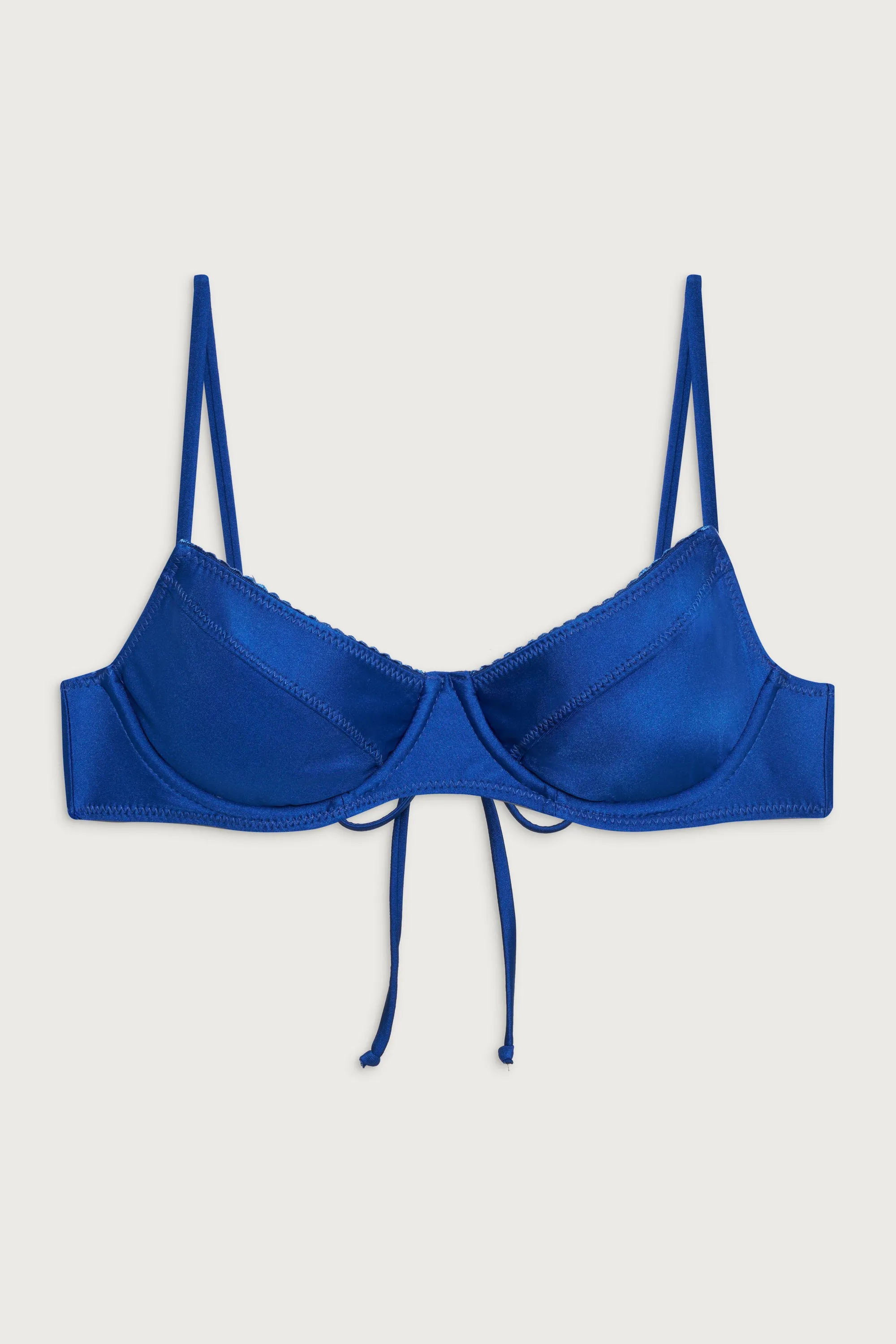 x DJERF AVENUE Matilda Underwire Bikini Top - Deep Blue