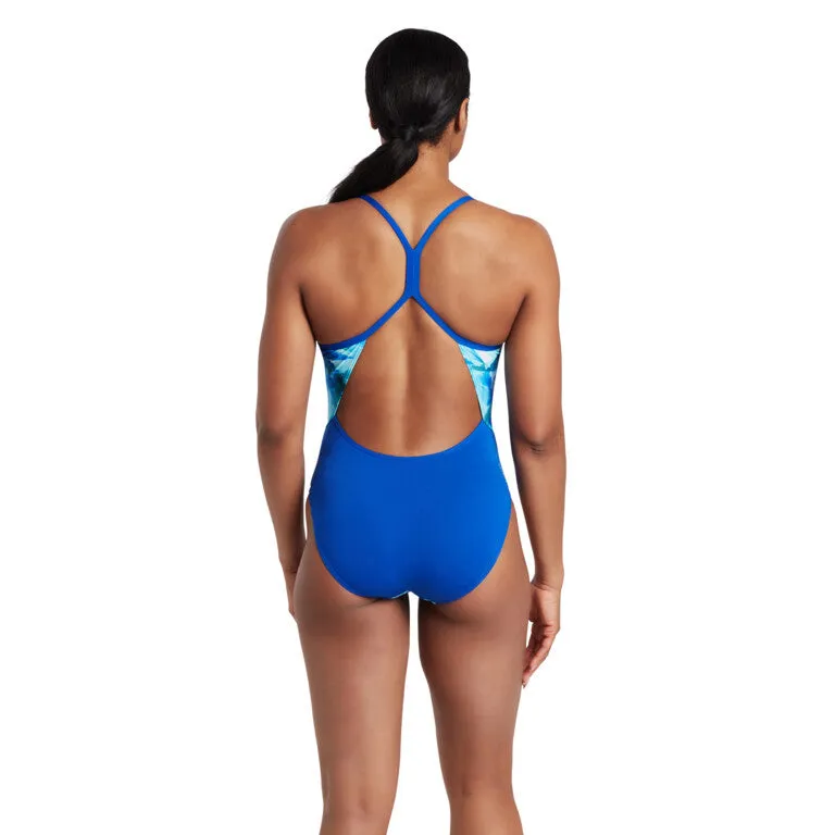 Zoggs Aqua Digital Sprintback Womens One Piece